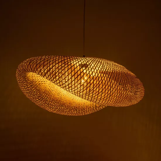 MEXICO 00720 Boho Κρεμαστό Φωτιστικό Οροφής με Ντουί 1 x E27 AC 220-240V IP20 - Μπεζ - Μ85 x Π55 x Υ36cm