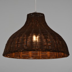 MAYOTTE 00725 Boho Κρεμαστό Φωτιστικό Οροφής με Ντουί 1 x E27 AC 220-240V IP20 - Καφέ - Μ40 x Π40 x Υ28cm