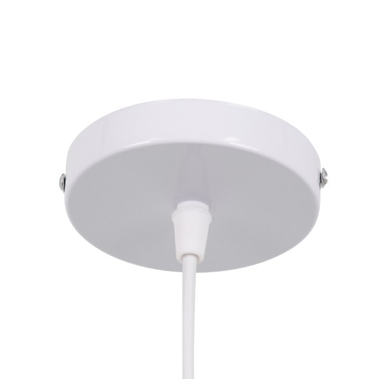 SANTOR 00728 Boho Κρεμαστό Φωτιστικό Πλέγμα Μονόφωτο 1 x E27 IP20 Λευκό & Μπλε Σχοινί - Μ30 x Π30 x Υ30cm SANTOR 00728 Boho Κρεμαστό Φωτιστικό Πλέγμα Μονόφωτο 1 x E27 IP20 Λευκό & Μπλε Σχοινί - Μ30 x Π30 x Υ30cm