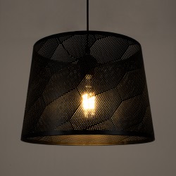 SPARKLE 00733 Μοντέρνο Κρεμαστό Φωτιστικό Οροφής με Ντουί 1 x E27 AC 220-240V IP20 - Μαύρο - Μ35 x Π35 x Υ26cm