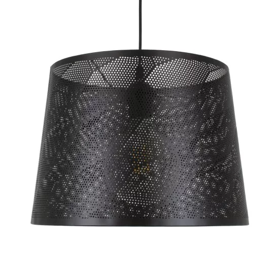 SPARKLE 00733 Μοντέρνο Κρεμαστό Φωτιστικό Οροφής με Ντουί 1 x E27 AC 220-240V IP20 - Μαύρο - Μ35 x Π35 x Υ26cm