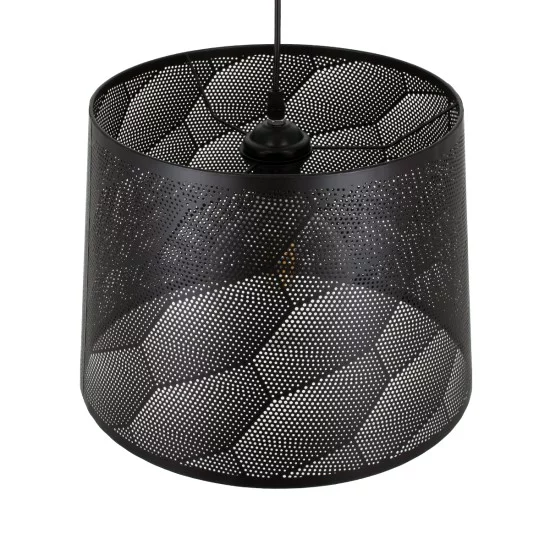 SPARKLE 00733 Μοντέρνο Κρεμαστό Φωτιστικό Οροφής με Ντουί 1 x E27 AC 220-240V IP20 - Μαύρο - Μ35 x Π35 x Υ26cm