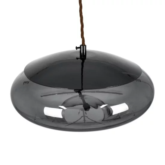 AXTON 00751 Μοντέρνο Κρεμαστό Φωτιστικό Οροφής LED 5W 500lm 180° AC 220-240V IP20 Θερμό Λευκό 2700K - Sanan SMD Chip - Μαύρο & Μαύρο Φιμέ - Μ30 x Π30 x Υ15cm - 2 Xρόνια Εγγύηση