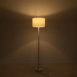 ASHLEY 00823 Μοντέρνο Επιδαπέδιο Φωτιστικό με Ντουί 1 x E27 AC 220-240V IP20 - Λευκό - Μ35 x Π35 x Υ145cm