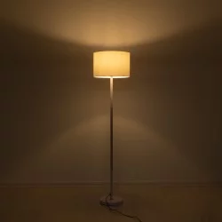 ASHLEY 00826 Μοντέρνο Επιδαπέδιο Φωτιστικό με Ντουί 1 x E27 AC 220-240V IP20 - Λευκό & Μπεζ - Μ40 x Π40 x Υ145cm