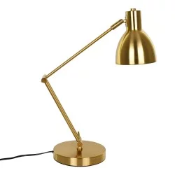 ZETO 00836 Μοντέρνο Επιτραπέζιο Φωτιστικό Πορτατίφ με Ντουί 1 x E27 AC 220-240V IP20 - Χρυσό - Μ17 x Π17 x Υ72cm