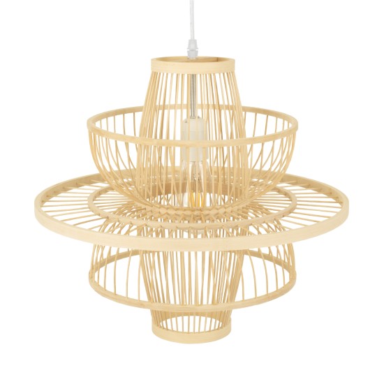 BALI 00861 Boho Κρεμαστό Φωτιστικό Πλέγμα Μονόφωτο 1 x E27 IP20 Μπεζ Ξύλο - Μ45 x Π45 x Υ42.5cm BALI 00861 Boho Κρεμαστό Φωτιστικό Πλέγμα Μονόφωτο 1 x E27 IP20 Μπεζ Ξύλο - Μ45 x Π45 x Υ42.5cm