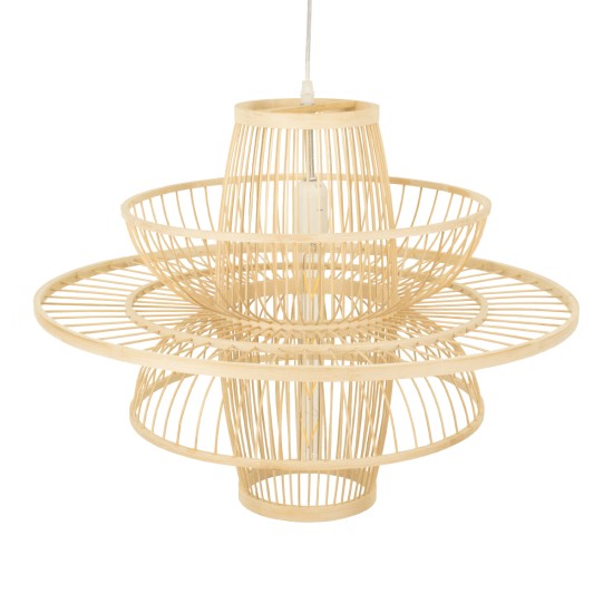 BALI 00862 Boho Κρεμαστό Φωτιστικό Οροφής με Ντουί 1 x E27 AC 220-240V IP20 - Μπεζ - Μ60 x Π60 x Υ45cm