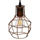 CAGE 00866 Vintage Κρεμαστό Φωτιστικό Πλέγμα Μονόφωτο 1 x E27 IP20 Χάλκινο Μέταλλο - Μ15 x Π15 x Υ22cm CAGE 00866 Vintage Κρεμαστό Φωτιστικό Πλέγμα Μονόφωτο 1 x E27 IP20 Χάλκινο Μέταλλο - Μ15 x Π15 x Υ22cm