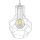 CAGE 00867 Vintage Κρεμαστό Φωτιστικό Πλέγμα Μονόφωτο 1 x E27 IP20 Λευκό Μέταλλο - Μ15 x Π15 x Υ22cm CAGE 00867 Vintage Κρεμαστό Φωτιστικό Πλέγμα Μονόφωτο 1 x E27 IP20 Λευκό Μέταλλο - Μ15 x Π15 x Υ22cm