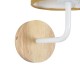 OASIS 00884 Μοντέρνο Φωτιστικό Τοίχου - Απλίκα με Ντουί 1 x E27 AC 220-240V IP20 - Λευκό & Μπεζ - Μ15 x Π20 x Υ35cm