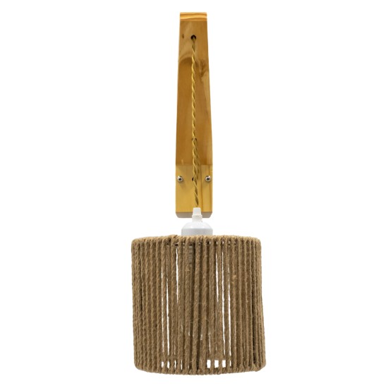 CASTI 00886 Vintage Φωτιστικό Τοίχου - Απλίκα με Ντουί 1 x E27 AC 220-240V IP20 - Μπέζ - Μ19 x Π35 x Υ85cm