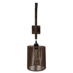 CASTI 00887 Boho Φωτιστικό Τοίχου - Απλίκα με Ντουί 1 x E27 AC 220-240V IP20 - Καφέ - Μ18 x Π30 x Υ75cm