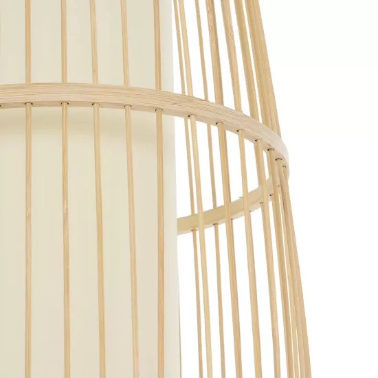 HIBISCUS 00892 Boho Κρεμαστό Φωτιστικό Οροφής με Ντουί 1 x E27 AC 220-240V IP20 - Μπεζ - Μ30 x Π30 x Υ120cm