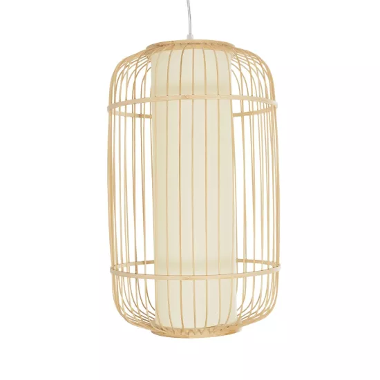 HIBISCUS 00894 Boho Κρεμαστό Φωτιστικό Οροφής με Ντουί 1 x E27 AC 220-240V IP20 - Μπεζ - Μ30 x Π30 x Υ50cm