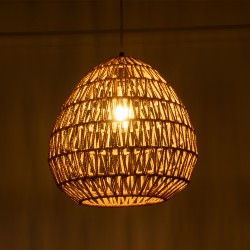 JJENSON 00911 Boho Κρεμαστό Φωτιστικό Οροφής με Ντουί 1 x E27 AC 220-240V IP20 - Μπεζ - Μ35 x Π35 x Υ35cm