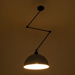 LOTUS 00937 Μοντέρνο Φωτιστικό Οροφής με Ντουί 1 x E27 AC 220-240V IP20 - Γκρι & Μαύρο - Μ30 x Π30 x Υ21cm