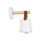 AMY 00946 Μοντέρνο Φωτιστικό Τοίχου - Απλίκα με Ντουί 1 x E27 AC 220-240V IP20 - Λευκό & Μπεζ - Μ13 x Π22 x Y25.5cm