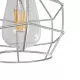 CAGE 00951 Vintage Κρεμαστό Φωτιστικό Οροφής με Ντουί 1 x E27 AC 220-240V IP20 - Ασημί - Μ15 x Π15 x Y22cm
