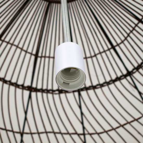 MALIBU 00967 Boho Κρεμαστό Φωτιστικό Οροφής με Ντουί 1 x E27 AC 220-240V IP20 - Καφέ - Μ100 x Π100 x Y86cm