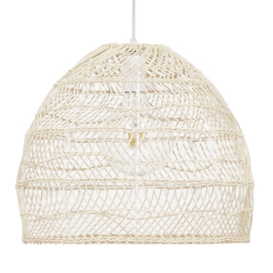 MALIBU 00968 Boho Κρεμαστό Φωτιστικό Οροφής με Ντουί 1 x E27 AC 220-240V IP20 - Μπεζ - Μ40 x Π40 x Υ35cm