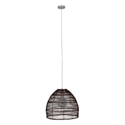 MALIBU 00970 Boho Κρεμαστό Φωτιστικό Οροφής με Ντουί 1 x E27 AC 220-240V IP20 - Καφέ - Μ40 x Π40 x Υ35cm