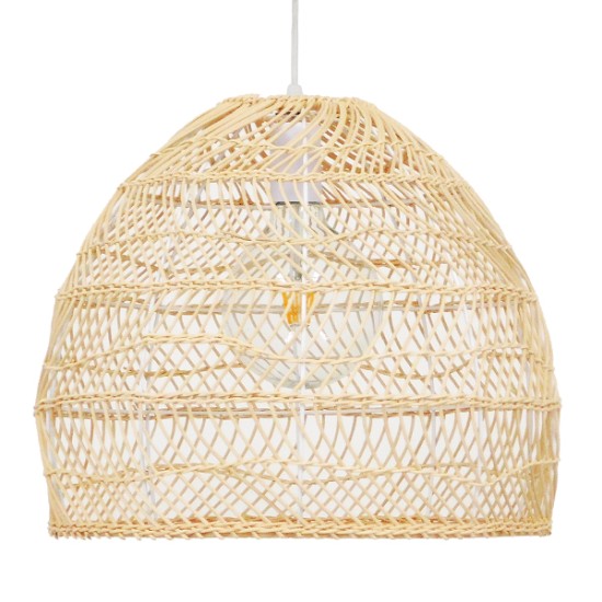 MALIBU 00973 Boho Κρεμαστό Φωτιστικό Οροφής με Ντουί 1 x E27 AC 220-240V IP20 - Μπεζ - Μ40 x Π40 x Υ35cm