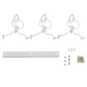 FIGURE 10000981 Παιδικό Κρεμαστό Φωτιστικό Ράγα Τρίφωτο 3 x E27 IP20 Λευκό Μέταλλο - Μ70 x Π10 x Υ105cm FIGURE 10000981 Παιδικό Κρεμαστό Φωτιστικό Ράγα Τρίφωτο 3 x E27 IP20 Λευκό Μέταλλο - Μ70 x Π10 x Υ105cm