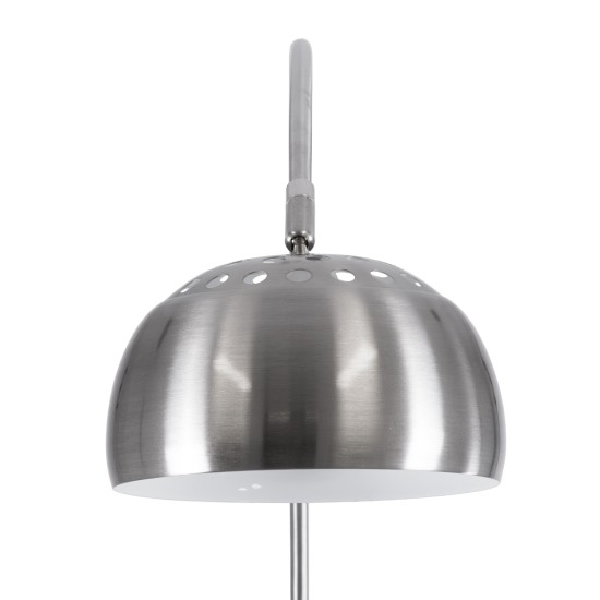 PRAGUE 00989 Μοντέρνο Επιδαπέδιο Φωτιστικό με Ντουί 1 x E27 AC 220-240V IP20 - Νίκελ Βούρτσας - Μ90 x Π29.5 x Υ180cm