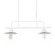 REGAL 01008 Vintage Φωτιστικό Οροφής Ράγα Δίφωτο 2 x E27 IP20 Λευκό Μέταλλο - Μ80 x Π26 x Υ82cm REGAL 01008 Vintage Φωτιστικό Οροφής Ράγα Δίφωτο 2 x E27 IP20 Λευκό Μέταλλο - Μ80 x Π26 x Υ82cm