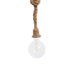ROPE 01018 Boho Κρεμαστό Φωτιστικό Οροφής με Ντουί 1 x E27 AC 220-240V IP20 - Μπεζ - Μ3.5 x Π3.5 x Υ200cm