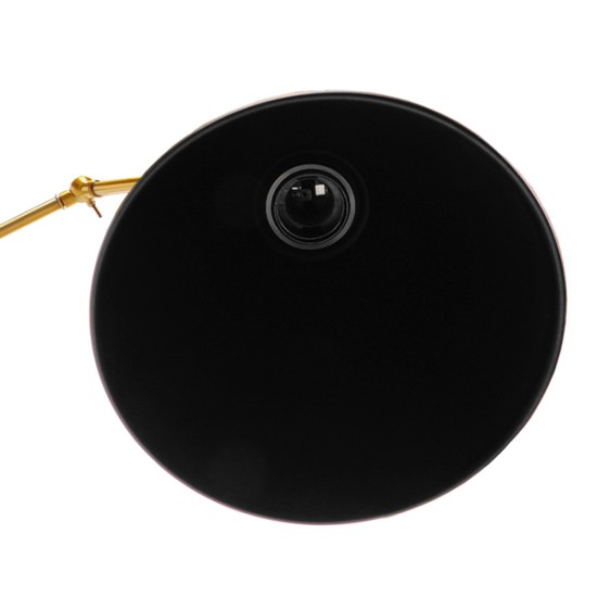 CRUCE 01037 Vintage Φωτιστικό Τοίχου - Απλίκα με Ντουί 1 x E27 AC 220-240V IP20 - Μαύρο & Χρυσό - Μ19 x Π63 x Υ77cm