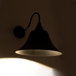 BELL 01038 Vintage Φωτιστικό Τοίχου - Απλίκα με Ντουί 1 x E27 AC 220-240V IP20 - Μαύρο - Μ35 x Π28.5 x Υ30cm