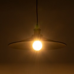 CARAVEL 01042 Vintage Κρεμαστό Φωτιστικό Οροφής με Ντουί 1 x E27 AC 220-240V IP20 - Μαύρο & Χρυσό - Μ36 x Π36 x Υ10cm