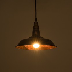 RAY 01047 Vintage Κρεμαστό Φωτιστικό Οροφής με Ντουί 1 x E27 AC 220-240V IP20 - Χάλκινο - Μ26 x Π26 x Υ20cm