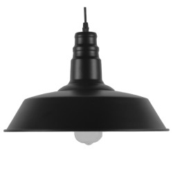 RAY 01049 Vintage Κρεμαστό Φωτιστικό Οροφής με Ντουί 1 x E27 AC 220-240V IP20 - Μαύρο - Μ36 x Π36 x Υ25cm