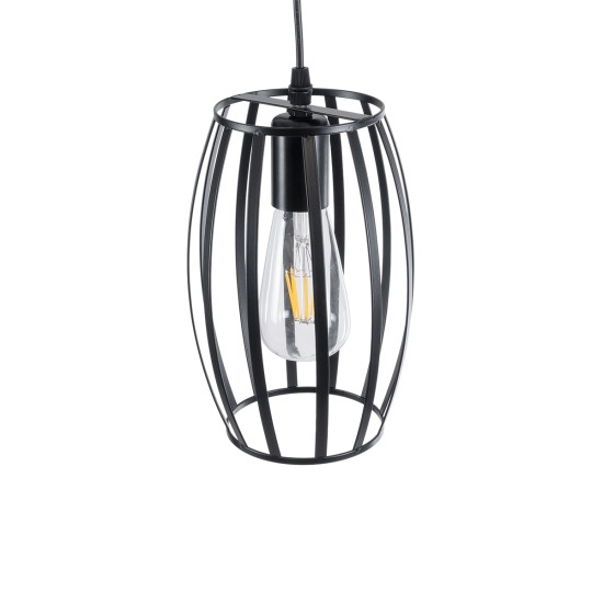 ZEBRA 01062 Vintage Κρεμαστό Φωτιστικό Πλέγμα Μονόφωτο 1 x E27 IP20 Μαύρο Μέταλλο - Μ15 x Π15 x Y24cm ZEBRA 01062 Vintage Κρεμαστό Φωτιστικό Πλέγμα Μονόφωτο 1 x E27 IP20 Μαύρο Μέταλλο - Μ15 x Π15 x Y24cm