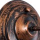 RAY 01067 Vintage Φωτιστικό Τοίχου - Απλίκα με Ντουί 1 x E27 AC 220-240V IP20 - Χάλκινο Εφέ Σκουριάς - Μ26 x Π37 x Υ32cm