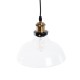 WICKHAM 01075 Vintage Κρεμαστό Φωτιστικό Οροφής με Ντουί 1 x E27 AC 220-240V IP20 - Διάφανο & Χρυσό - Μ24.5 x Π24.5 x Υ15cm