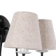 DOVE 01086 Vintage Επιτοίχιο Φωτιστικό Απλίκα Δίφωτο 2 x E14 IP20 Μαύρο & Λευκό Μέταλλο με Μπεζ Ύφασμα - Μ28 x Π28 x Υ30cm DOVE 01086 Vintage Επιτοίχιο Φωτιστικό Απλίκα Δίφωτο 2 x E14 IP20 Μαύρο & Λευκό Μέταλλο με Μπεζ Ύφασμα - Μ28 x Π28 x Υ30cm