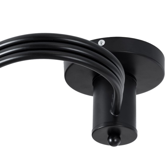 SELINA 01089 Μοντέρνο Φωτιστικό Οροφής με Ντουί 3 x E27 AC 220-240V IP20 - Μαύρο & Λευκό - Μ60 x Π60 x Υ45cm