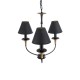 LIMI 01091 Vintage Κρεμαστό Φωτιστικό Καπέλο Τρίφωτο 3 x E14 IP20 Μαύρο & Χρυσό Μέταλλο με Μαύρο Ύφασμα - Μ55 x Π55 x Υ55cm LIMI 01091 Vintage Κρεμαστό Φωτιστικό Καπέλο Τρίφωτο 3 x E14 IP20 Μαύρο & Χρυσό Μέταλλο με Μαύρο Ύφασμα - Μ55 x Π55 x Υ55cm