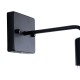 MISSAM 01119 Μοντέρνο Φωτιστικό Τοίχου - Απλίκα με Ντουί 1 x E27 AC 220-240V IP20 - Μαύρο - Μ14 x Π20 x Υ10cm