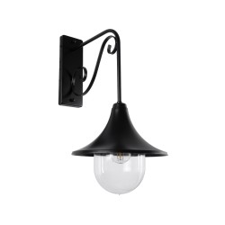 ANNIEL 01123 Vintage Φωτιστικό Τοίχου - Απλίκα με Ντουί 1 x E27 AC 220-240V IP20 - Μαύρο - Μ27 x Π40 x Υ56cm
