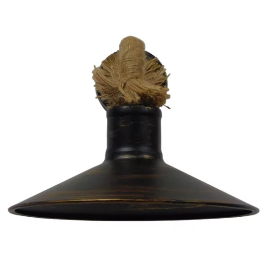 VINSA 01136 Boho Φωτιστικό Τοίχου - Απλίκα με Ντουί 1 x E27 AC 220-240V IP20 - Χάλκινο & Μπεζ - Μ50 x Π27 x Υ25cm