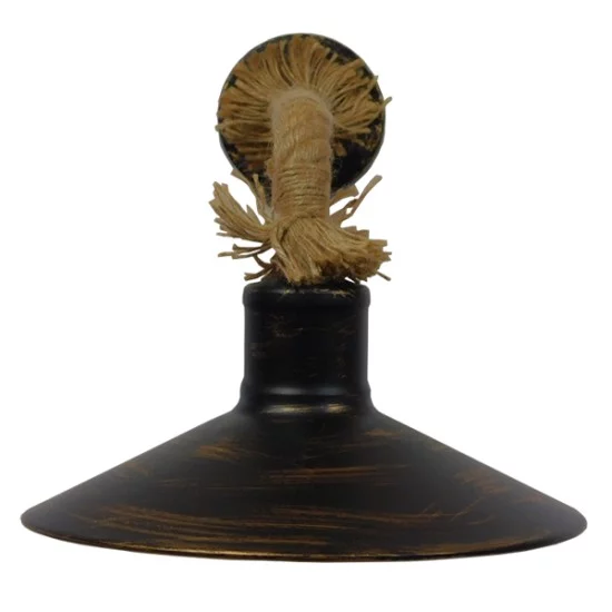 VINSA 01136 Boho Φωτιστικό Τοίχου - Απλίκα με Ντουί 1 x E27 AC 220-240V IP20 - Χάλκινο & Μπεζ - Μ50 x Π27 x Υ25cm