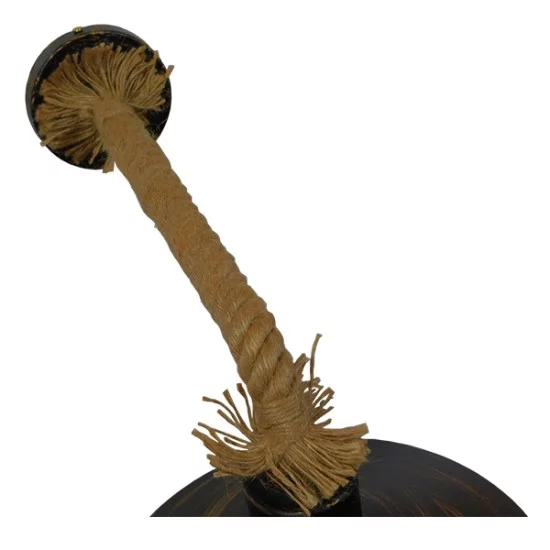 VINSA 01136 Boho Φωτιστικό Τοίχου - Απλίκα με Ντουί 1 x E27 AC 220-240V IP20 - Χάλκινο & Μπεζ - Μ50 x Π27 x Υ25cm