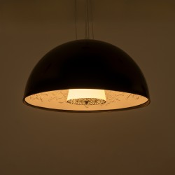 SERENIA 01151 Μοντέρνο Κρεμαστό Φωτιστικό Οροφής με Ντουί 1 x E27 AC 220-240V IP20 - Μαύρο & Λευκό - Μ40 x Π40 x Υ20cm