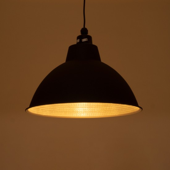 LOUVE 01176 Vintage Κρεμαστό Φωτιστικό Οροφής με Ντουί 1 x E27 AC 220-240V IP20 - Μαύρο & Ασημί - Μ40 x Π40 x Y30cm LOUVE 01176 Vintage Κρεμαστό Φωτιστικό Οροφής με Ντουί 1 x E27 AC 220-240V IP20 - Μαύρο & Ασημί - Μ40 x Π40 x Y30cm