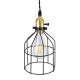 GALOT 01179 Vintage Κρεμαστό Φωτιστικό Πλέγμα Μονόφωτο 1 x E27 IP20 Μαύρο & Χρυσό Μέταλλο - Μ13.5 x Π13.5 x Y16cm GALOT 01179 Vintage Κρεμαστό Φωτιστικό Πλέγμα Μονόφωτο 1 x E27 IP20 Μαύρο & Χρυσό Μέταλλο - Μ13.5 x Π13.5 x Y16cm